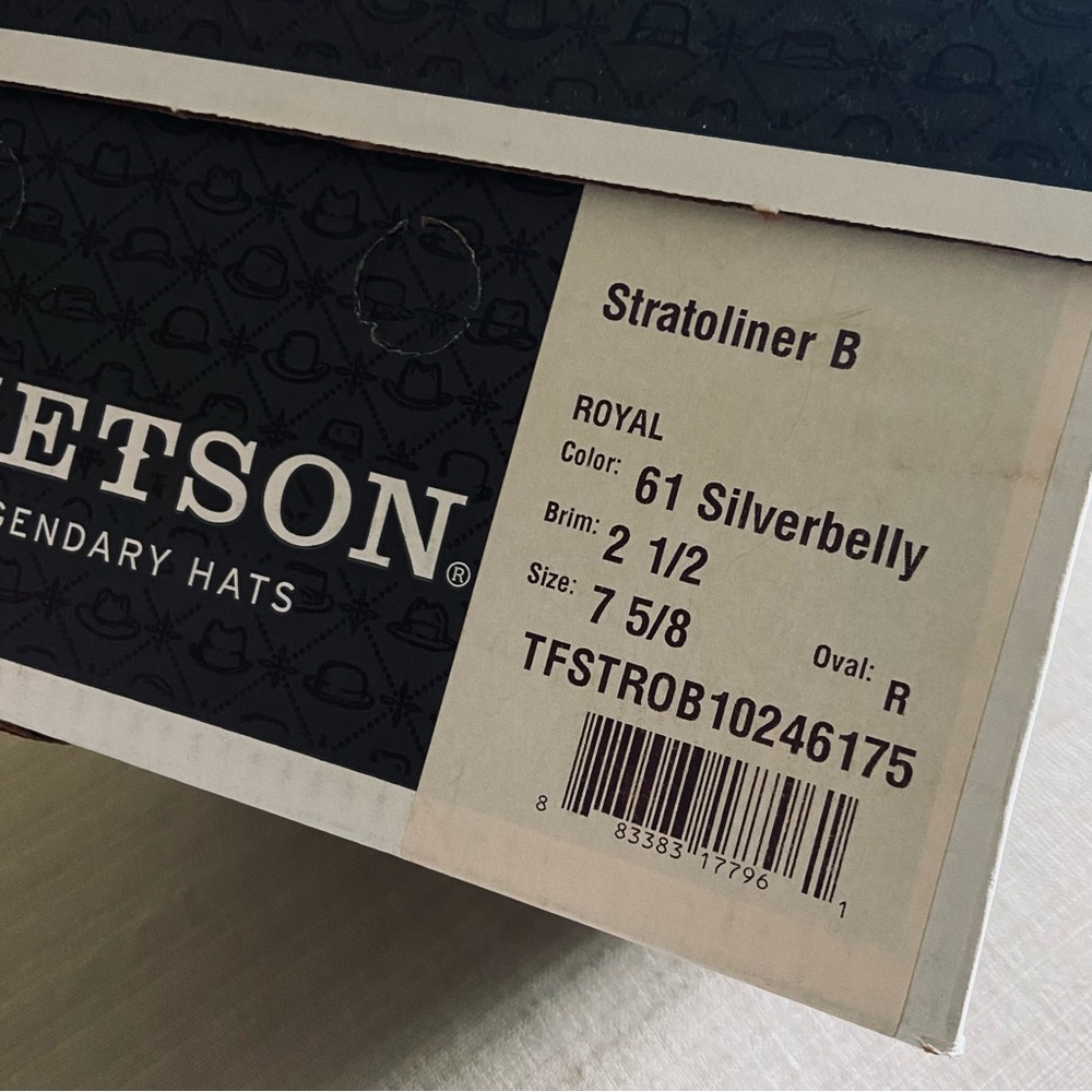 Stetson 150th Anniversary Stratoliner Fedora Hat